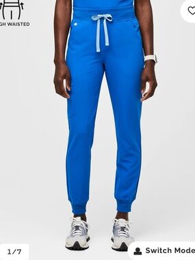 Figs Women’s Royal Blue Zamora High Rise Jogger Scrubs XLT